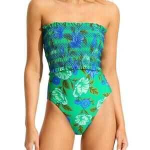 B25 Sea Folly One Piece Swimsuit Womens 12 Taylor Swift 1989 Inspo Floral